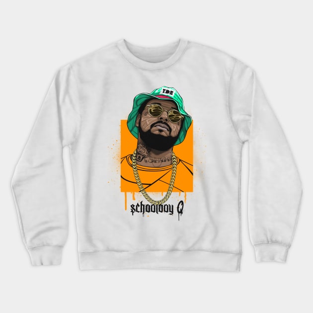 Schoolboy Q Crewneck Sweatshirt by BokkaBoom